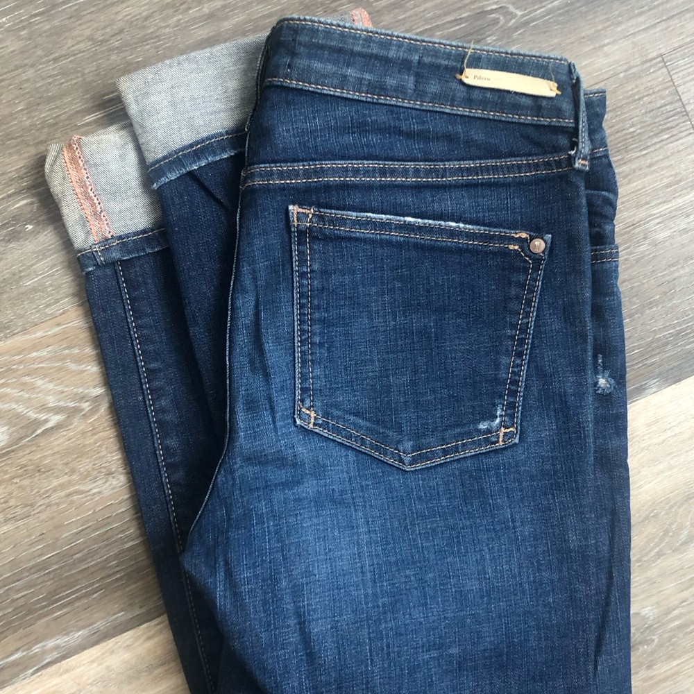 Sale! Anthropologie- PILCRO Jeans PM EDIT Straight Ankle Cuff